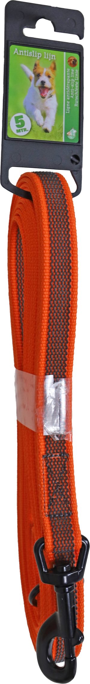 Lijn anti slip nylon oranje 20mm/500 cm