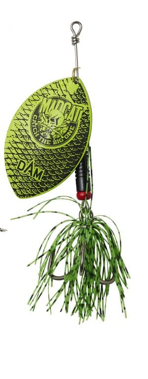 Madcat BIG BLADE SPINNER 3/0 55G SINKING FLUO GREEN
